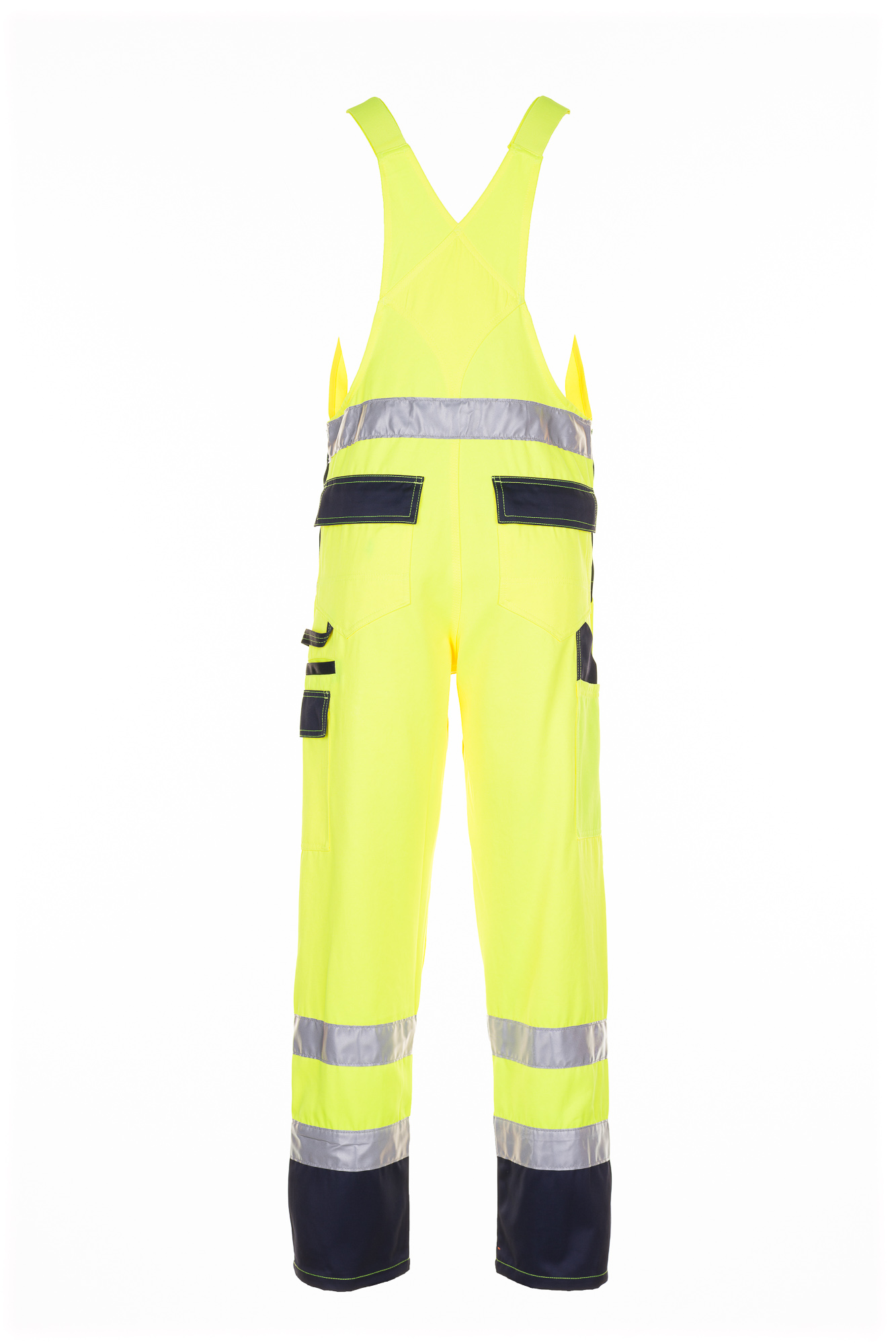 Planam Warnschutz Latzhose Arbeitshose 2-farbig Größe 24 - 110, in 3 Farben